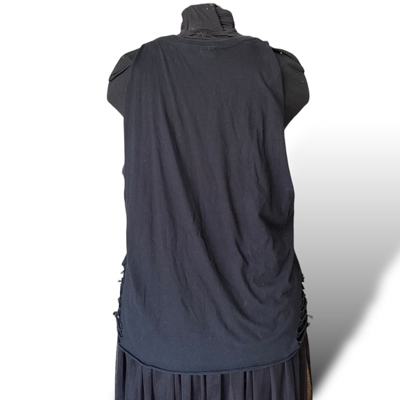 Vintage 1990s Reba McEntire Concert Tank Top Black Graphic Print Fringe Size M - Picture 5 of 6